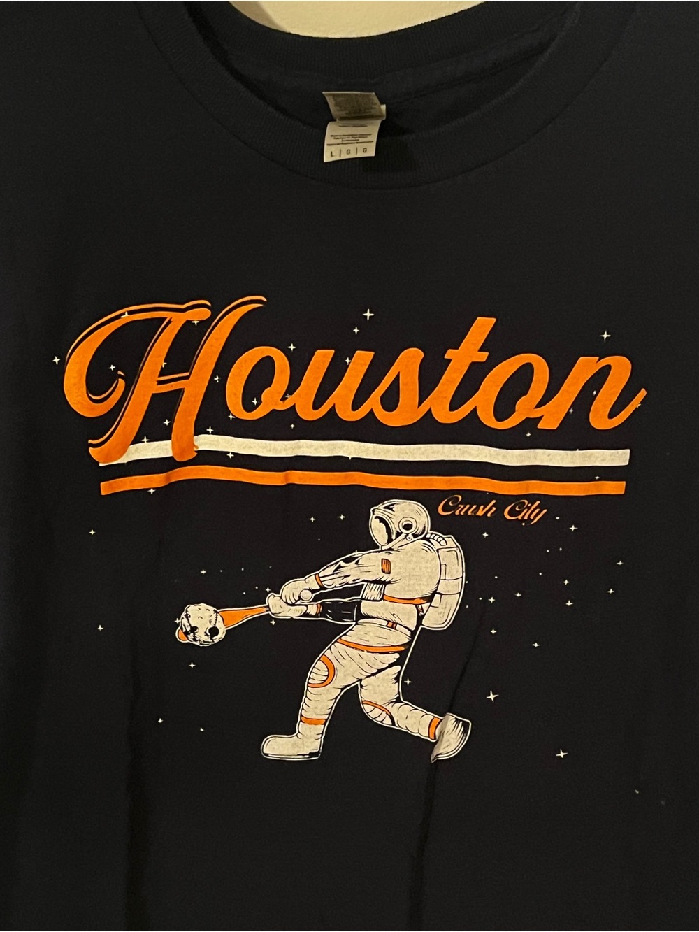 Houston Astros “Crush City” Astronaut Graphic Tee (Men's L)
